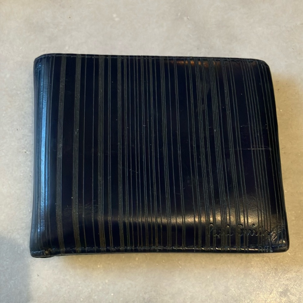 Midnight Blue Striped Men's Wallet